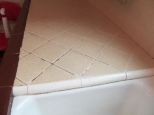 dirty grout