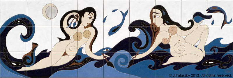Women making waves mural