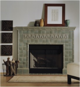 Pratt and Larsen fireplace