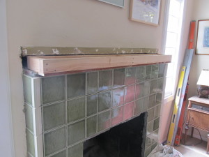 Wood form for mantle