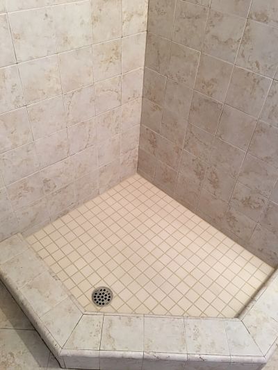 Grout colorarant in shower
