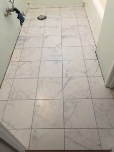Faux marble tile